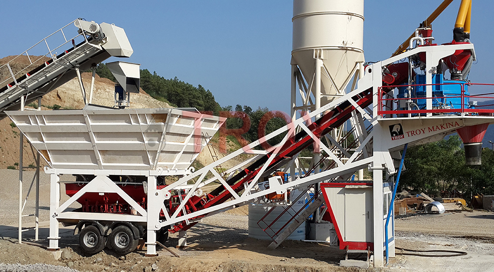Batching Plant Mobile Medium Capacity Series Troy Makina