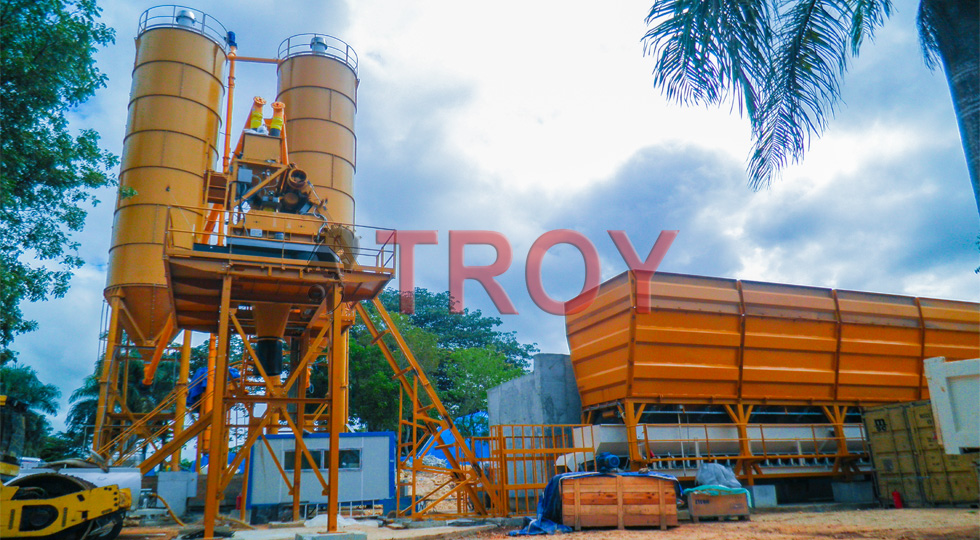 Stationary Concrete Batching Plant Medium Capacity Troy Makine
