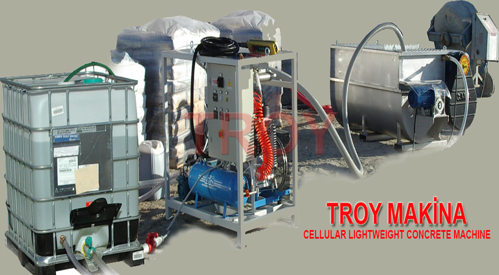 Stationary Screed Foam Concrete Machine Troy Makine